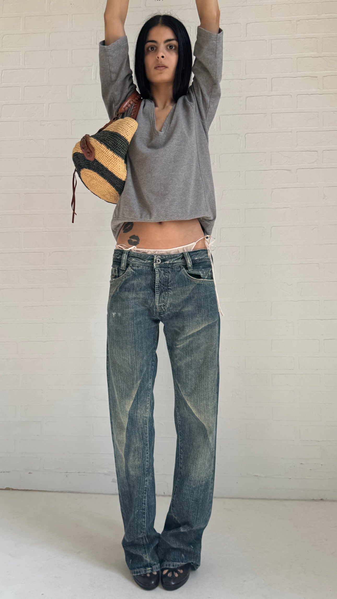 Faded Bootcut Jeans