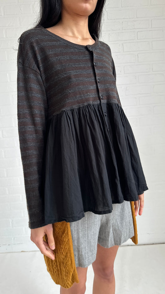 striped knit top