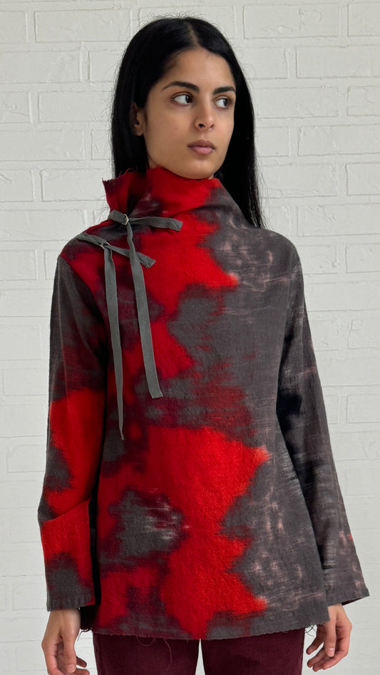 boiled wool dyed long sleeve